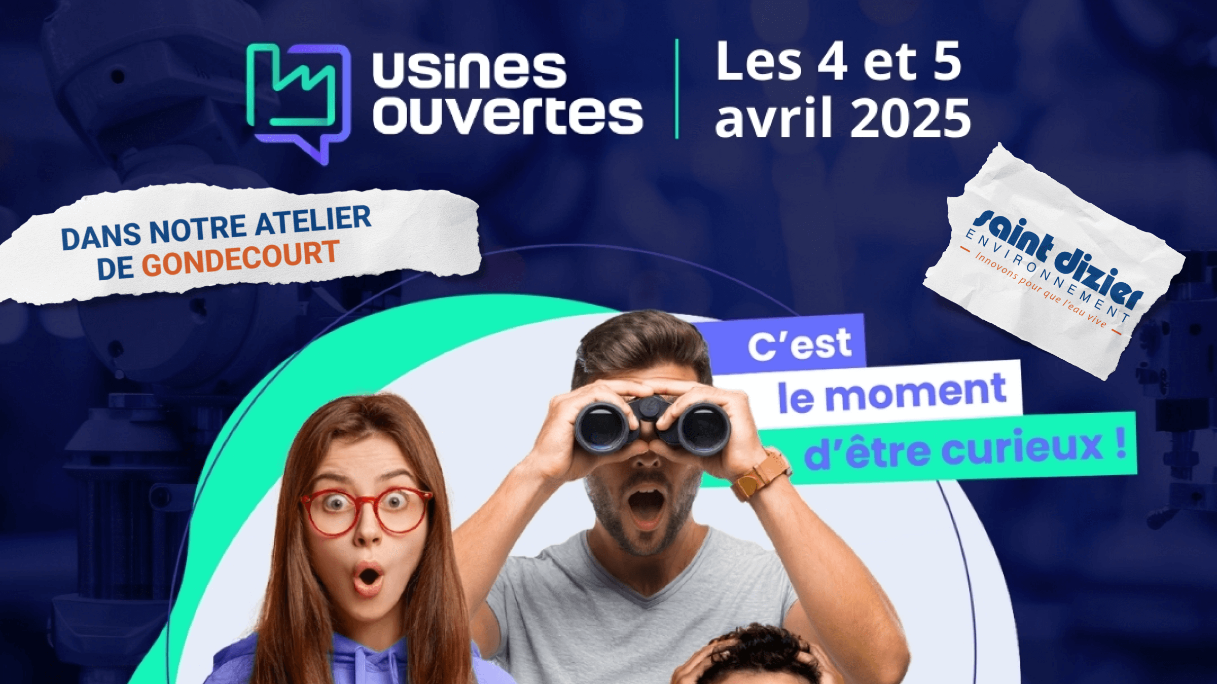 Notre atelier Saint Dizier environnement de Gondecourt ouvre ses portes les 4 et 5 avril pour les Journées Usines Ouvertes !